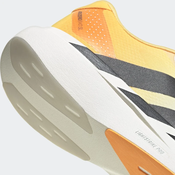 adidas Adizero Evo SL crystal white/lucid tangerine/iron metallic (Herren)
