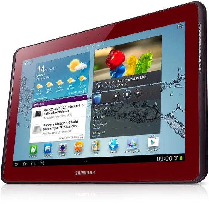 Samsung Galaxy Tab 2 10.1 P5110, rot, 16GB