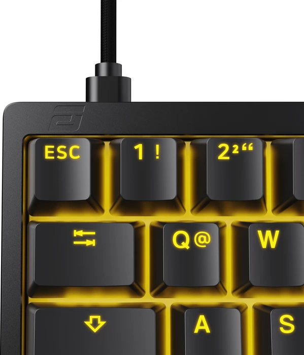 Endgame Gear KB65HE 8k Hall Effect Gaming Tastatur, schwarz, LEDs RGB, Raesha Silent Magnetic, USB, DE