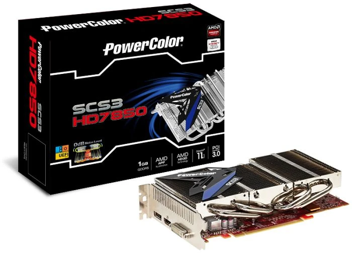 PowerColor Radeon HD 7850 SCS3, 1GB GDDR5, DVI, HDMI, DP