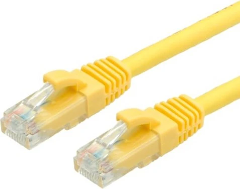 Value LSOH Patchkabel, Cat6, U/UTP, RJ-45/RJ-45, 0.5m, gelb