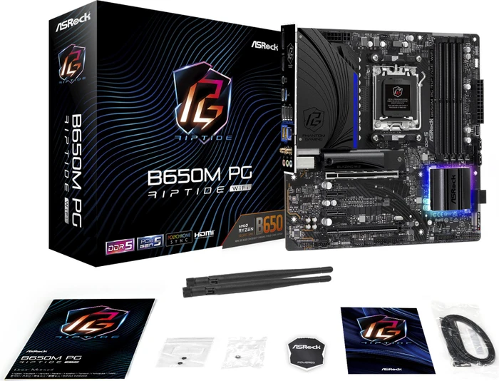 ASRock B650M PG Riptide WiFi (AMD AM5)