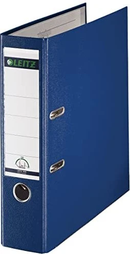 Leitz Qualitäts Ordner 2-Ring 180° Plastik, 80mm, A4, blau, 20er-Pack