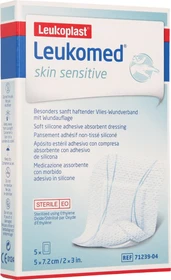 BSN medical Leukomed skin sensitive Pflaster steril, 8 x 15cm, 5 Stück