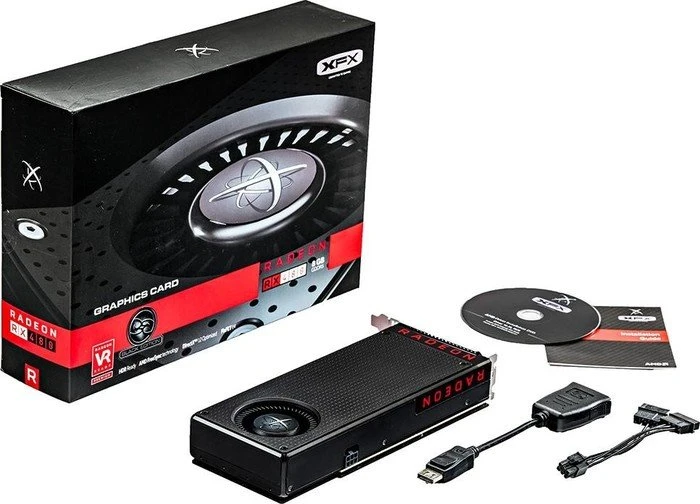 XFX Radeon RX 480 Black Edition, 8GB GDDR5, HDMI, 3x DP