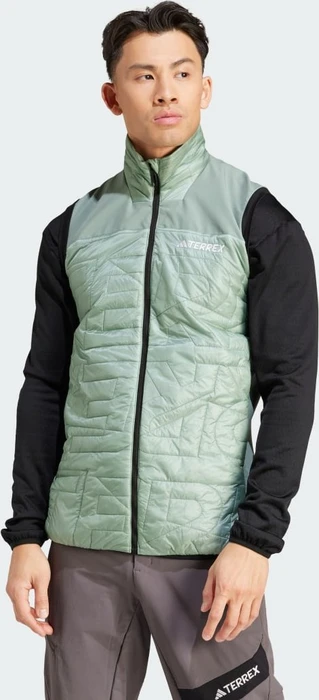 adidas Terrex Xperior Varilite Hybrid PrimaLoft Funktionsweste silver green (Herren)