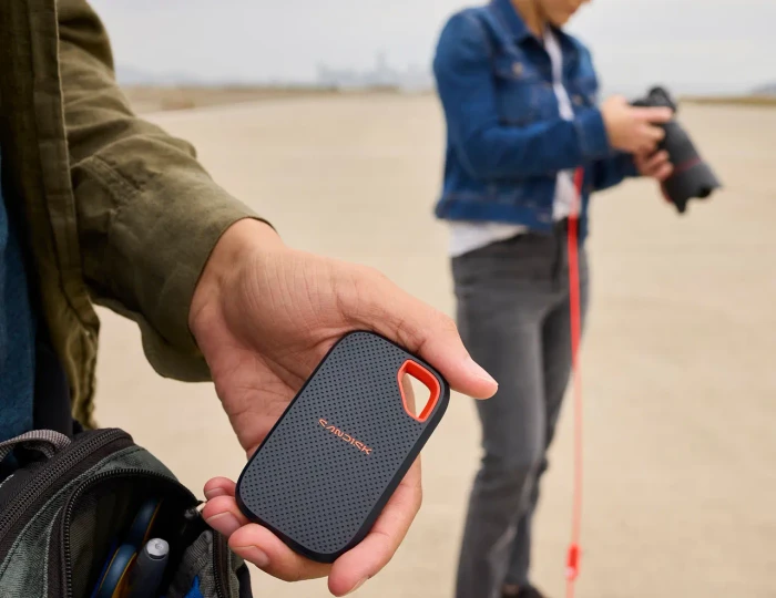 SanDisk Extreme Portable SSD V3, schwarz/orange, 2TB, USB-C 3.2