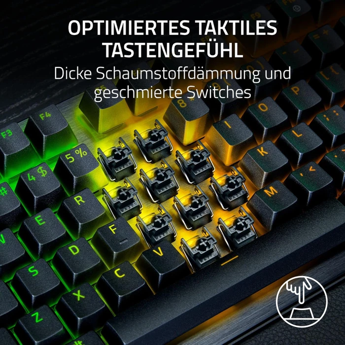 Razer Huntsman V3 Pro Tenkeyless 8KHz, schwarz, LEDs RGB, Razer Analog Optical Switch Gen-2, USB, DE