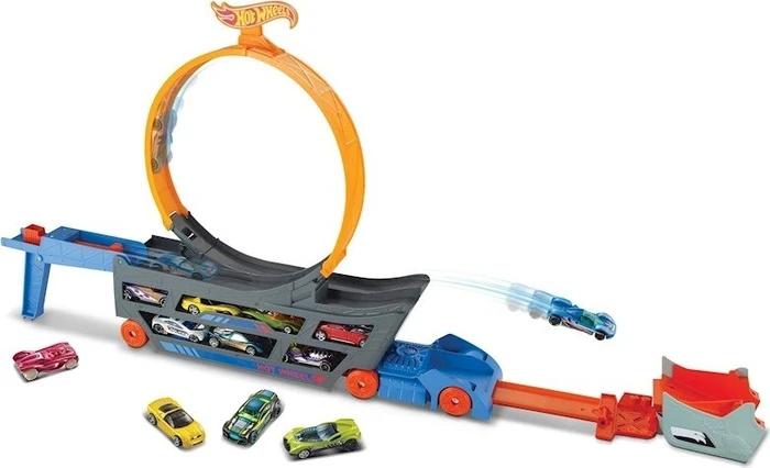 Mattel Hot Wheels Stunt N Go Transporter & Trackset