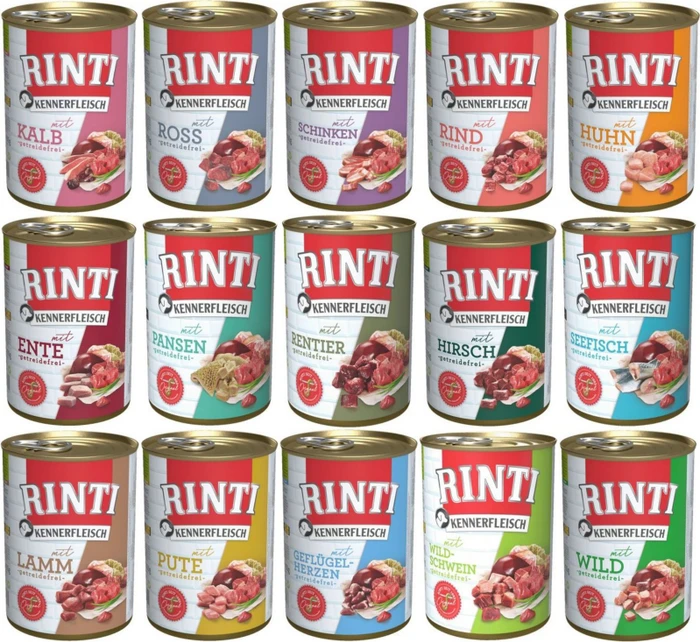 Finnern Rinti Kennerfleisch Junior Huhn, 9.60kg (24x 400g)