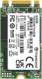 Transcend MTS402M SSD 64GB, M.2 2242 / B-M-Key / SATA 6Gb/s