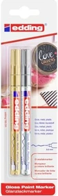 edding 780 Glanzlackmarker gold/silber, 2er-Set