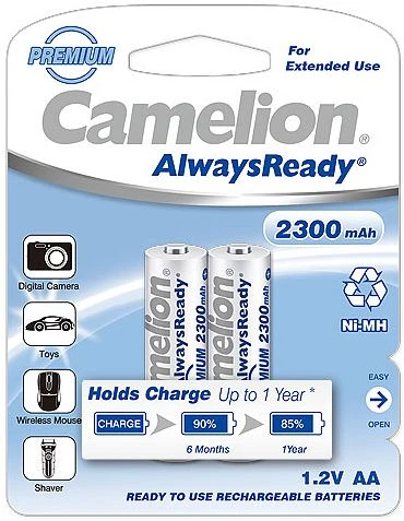 Camelion AlwaysReady Mignon AA NiMH 2300mAh, 2er-Pack