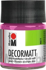 Marabu Decormatt Acryl Acrylfarbe, pink, 50ml