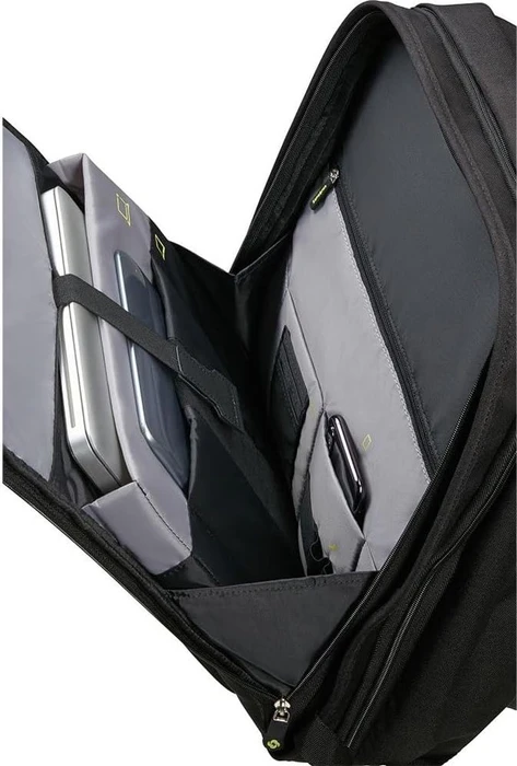 Samsonite Securipak, Backpack, 15.6" Notebook-Rucksack, 45cm, 25.5/30l, erweiterbar, Black Steel
