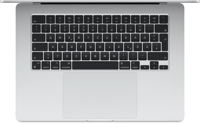 Apple MacBook Air 15", silber, M3 - 8 Core CPU / 10 Core GPU, 8GB RAM, 256GB SSD, DE [2024]