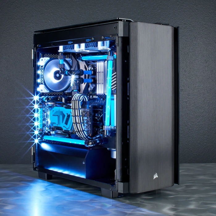 Corsair Obsidian 500D, Glasfenster
