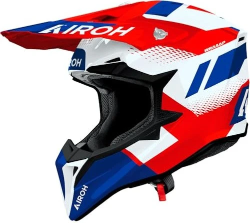 Airoh Wraaap Vision rot/weiß/blau