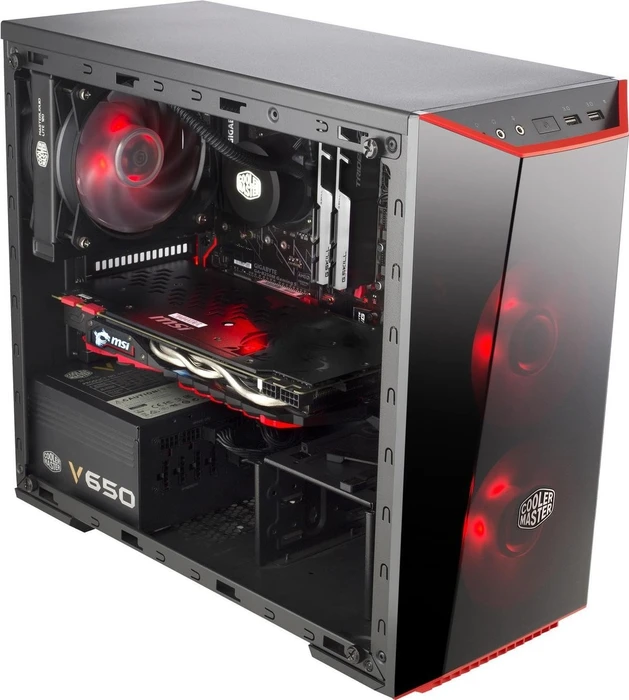 Cooler Master MasterBox Lite 3.1, schwarz, Acrylfenster