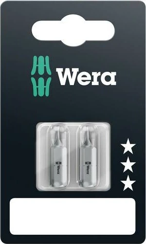 Wera 855/1 Z SB Pozidriv Bit 1/4", PZ3x25mm, 2 Stück