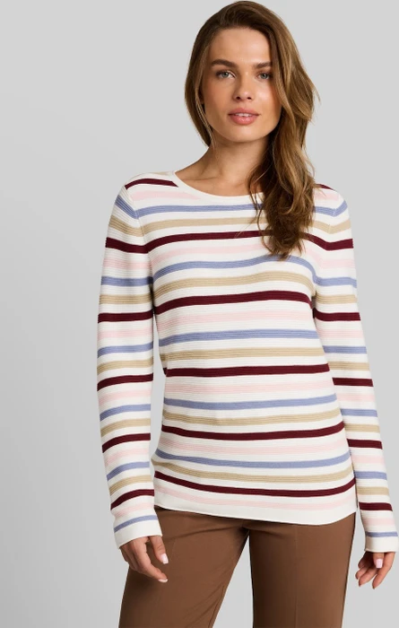 Tom Tailor Rundhalsausschnitt Strickpullover violett (Damen)