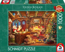 Schmidt Spiele Thomas Kinkade Santa prüft die Wunschliste