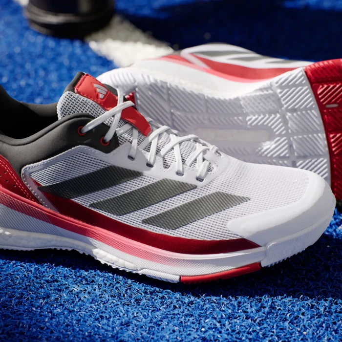 adidas Crazyquick Boost Padel cloud white/core black/lucid red (Herren)