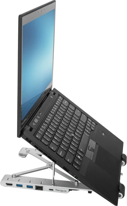 Targus Tragbarer Laptop-Ständer mit integrierter Dock, USB-C 3.0 [Stecker]