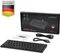 Perixx Periboard-416 Mini Keyboard, schwarz, LEDs weiß, USB & USB-C, US Vorschaubild