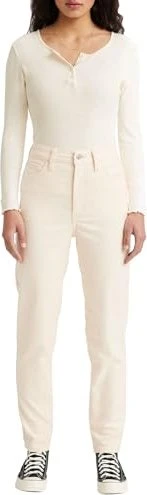 Levi's High Waisted Mom Jeans white smoke/corduroy (Damen)
