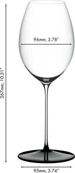 Riedel Fatto A Mano Black Tie Hermitage Rotweinglas