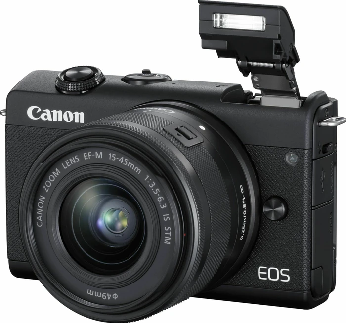 Canon EOS M200 schwarz mit Objektiv EF-M 15-45mm 3.5-6.3 IS STM