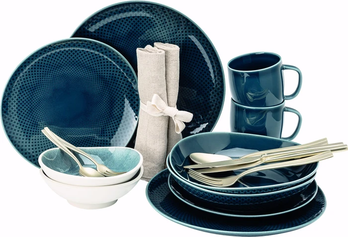 Rosenthal Junto Ocean Blue Kombiservice, 22-tlg.