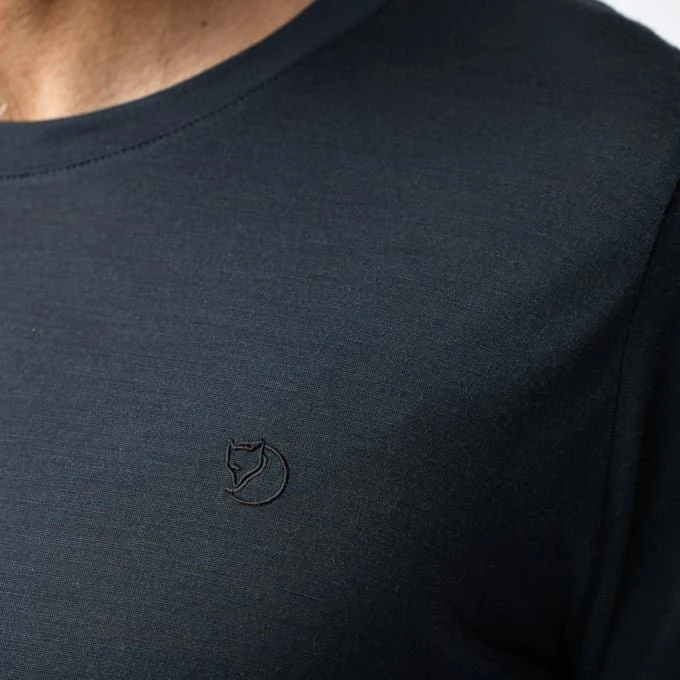 Fjällräven Abisko Wool Funktionsshirt langarm dark navy (Herren)