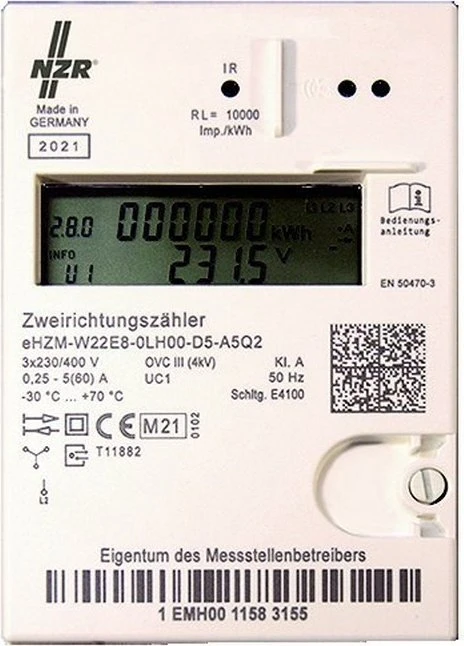 NZR mME eHZM Energiezähler, Energie-/Stromzähler