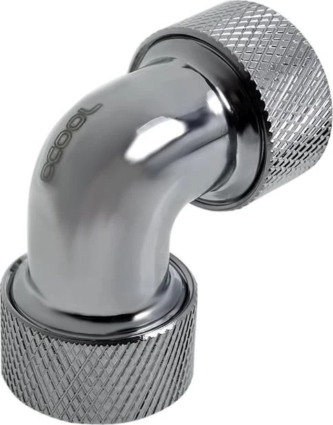 Alphacool Eiszapfen 90° 13mm L-Verbinder für Rohre G1/4", verchromt