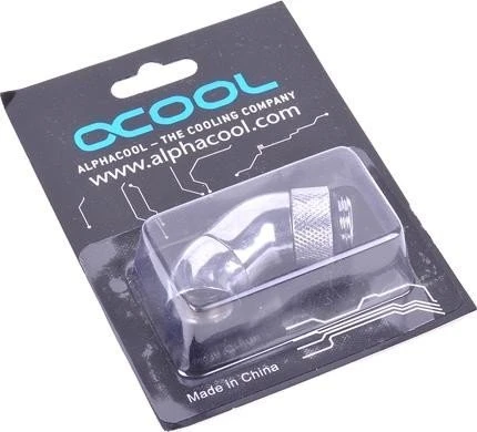 Alphacool HF Winkeladapter 2x 45°, G1/4", verchromt