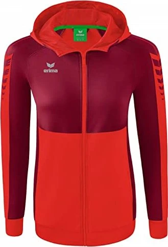 Erima Six Wings mit Kapuze Trainingsjacke red/bordeaux (Damen)