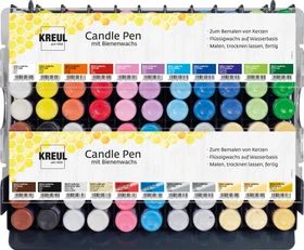 Kreul Candle Pen Kerzenmalfarbe Warenpaket, 20 Farben, 29ml, 110er-Pack