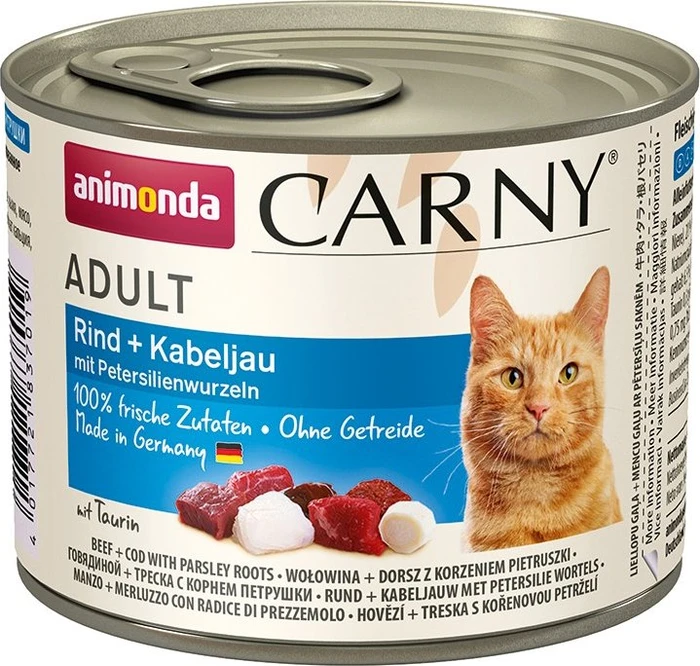 animonda Carny Rind und Kabeljau, 1.20kg (6x 200g)