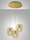 Fabas Luce Camp Pendelleuchte 3-flammig gold edelmatt Ø50cm (3677-47-225)
