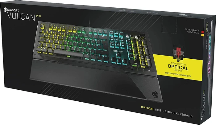Roccat Vulcan Pro, LEDs RGB, schwarz, Titan Optical Linear, USB, DE