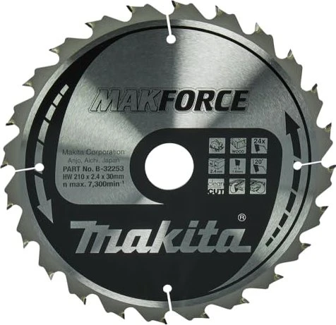 Makita MakForce Kreissägeblatt 24Z, 210x2.4x30mm, 1 Stück
