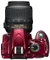 Nikon D3200 rot mit Objektiv AF-S DX 18-105mm 3.5-5.6 G ED VR Vorschaubild