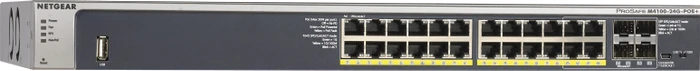 Netgear ProSAFE M4100 Rackmount Gigabit Managed Switch, 20x RJ-45, 4x RJ-45/SFP, 380W PoE+