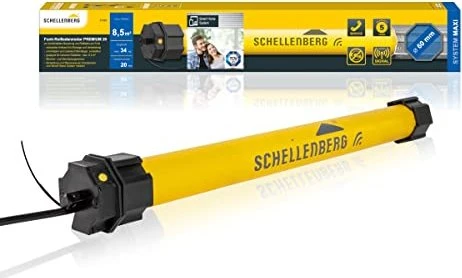 Schellenberg Funk-Rollladenmotor Premium 20Nm Maxi, Funk-Rohrmotor