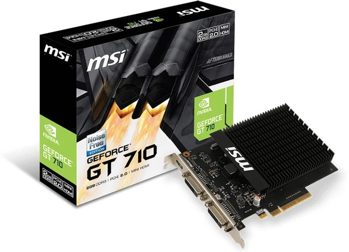 MSI GeForce GT 710 2GD3H H2D, 2GD3H H2D, 2GB DDR3, 2x DVI, Mini HDMI