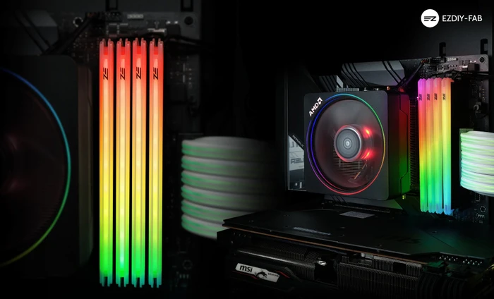 EZDIY-FAB ARGB RAM-Kühler, weiß
