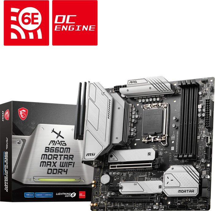 MSI MAG B660M Mortar MAX WIFI DDR4 (Intel 1700)