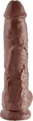 Pipedream King Cock 10" Cock with Balls brown